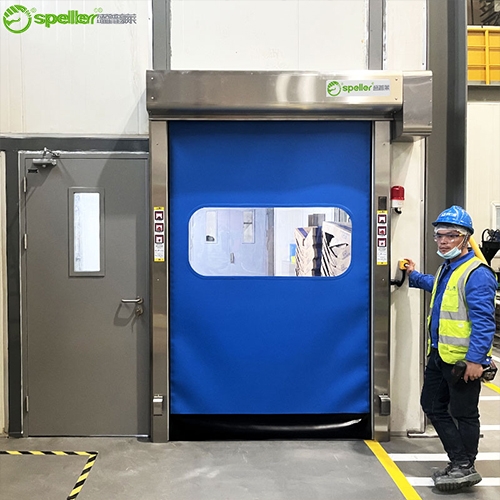 PVC防撞拉链快速门