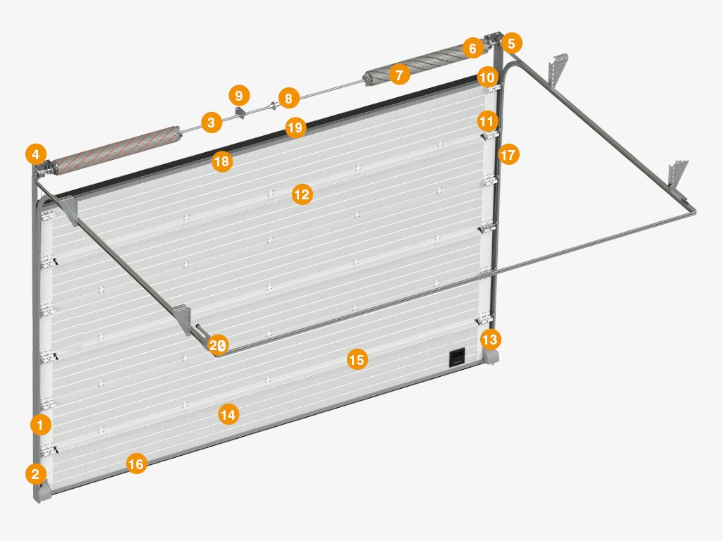 米兰体育比赛结果分析图
（滑升门、升降门）安装示意图
