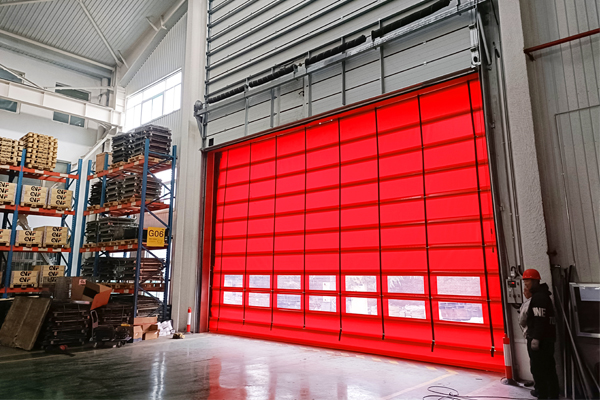 抗风式堆积快速门