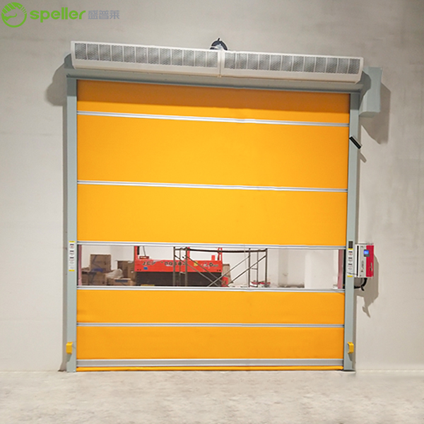 风幕机联动的快速卷帘门