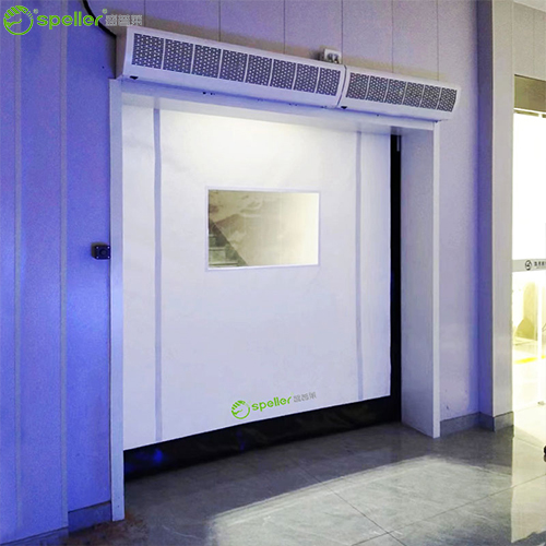 风幕机联动的快速卷帘门