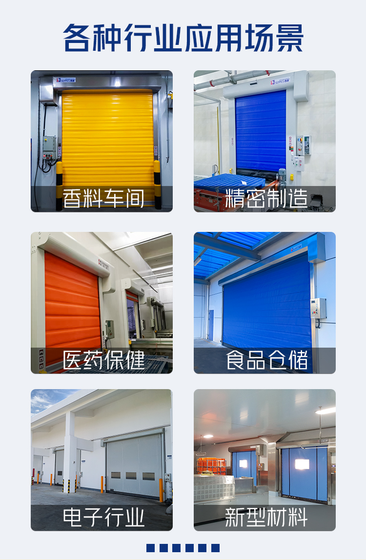 双轴保温快速门应用场景